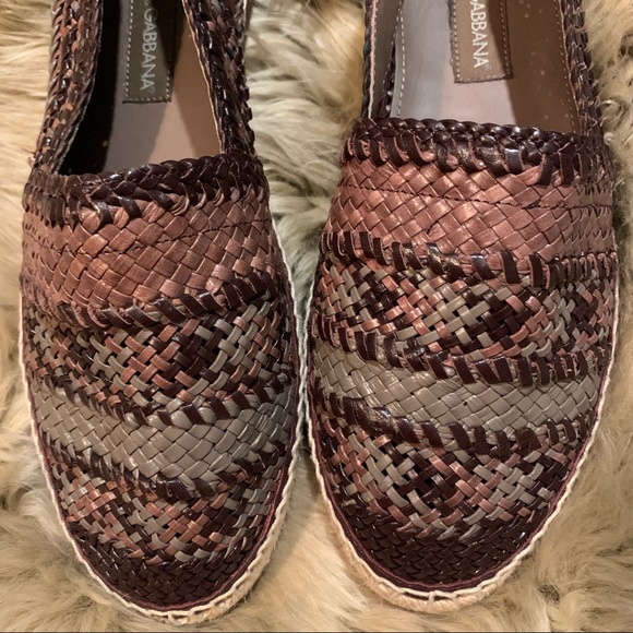Dolce & Gabbana  Braided Leather Espadrilles main image 8